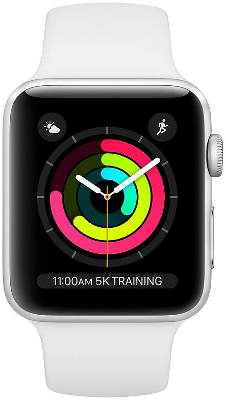 Apple Watch 41MM / 40MM / 38MM Bandje Siliconen met Drukknoop Sluiting Wit afbeelding 2