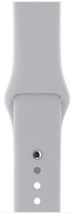 Apple Watch 41MM / 40MM / 38MM Bandje Siliconen met Drukknoop Sluiting Grijs afbeelding 7