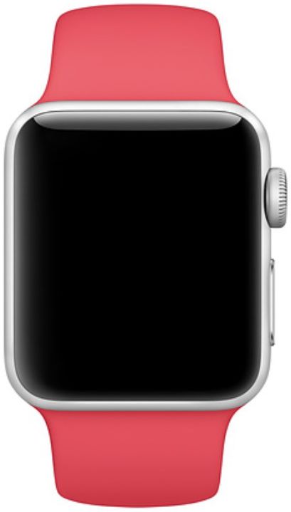 Apple Watch 41MM / 40MM / 38MM Bandje Siliconen met Drukknoop Sluiting Rood afbeelding 2