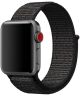 Apple Watch 45MM / 44MM / 42MM Bandje Nylon Klittenband Zwart