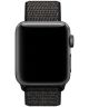Apple Watch 45MM / 44MM / 42MM Bandje Nylon Klittenband Zwart