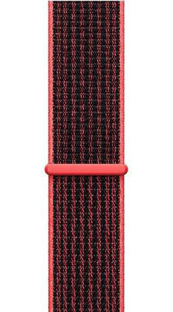 Originele Apple Nike Sport Loop Apple Watch Band 45MM / 44MM / 42MM Rood afbeelding 2