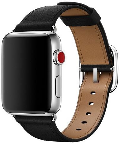 Origineel Apple Classic Buckle Apple Watch 45MM / 44MM / 42MM Bandje Zwart afbeelding 1