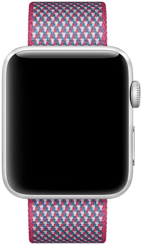 Origineel Apple Geweven Nylon Apple Watch 45MM / 44MM / 42MM Bandje Berry afbeelding 2