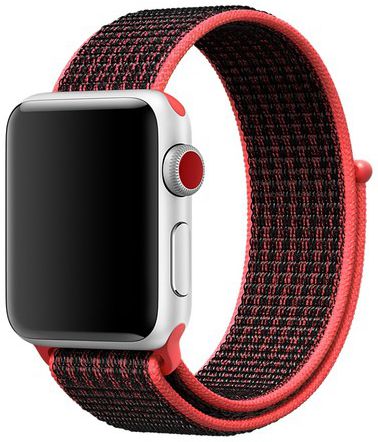 Origineel Apple Nike Sport Loop Apple Watch 41MM / 40MM / 38MM Bandje Rood afbeelding 1