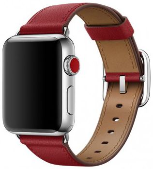 Originele Apple Classic Buckle Apple Watch Band 41MM / 40MM / 38MM Rood afbeelding 1