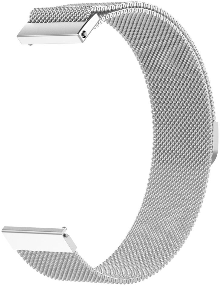 Universeel Smartwatch 22MM Bandje Milanese Roestvrij Staal Zilver afbeelding 3