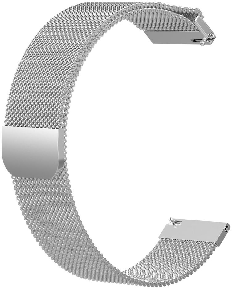 Universeel Smartwatch 22MM Bandje Milanese Roestvrij Staal Zilver afbeelding 2