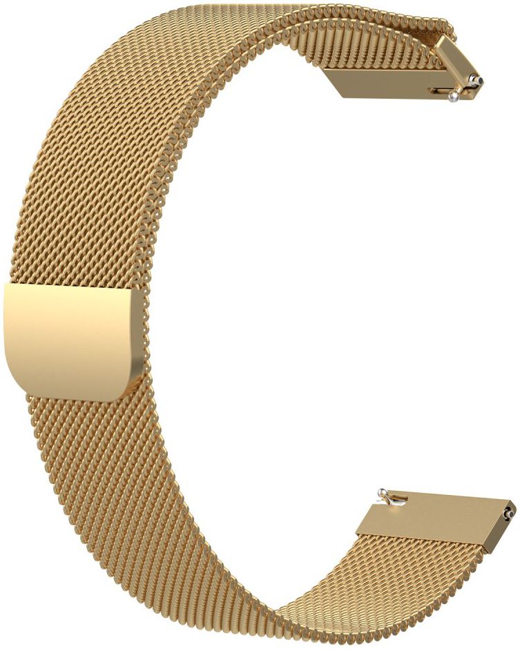 Universeel Smartwatch 22MM Bandje Milanese Roestvrij Staal Goud afbeelding 2