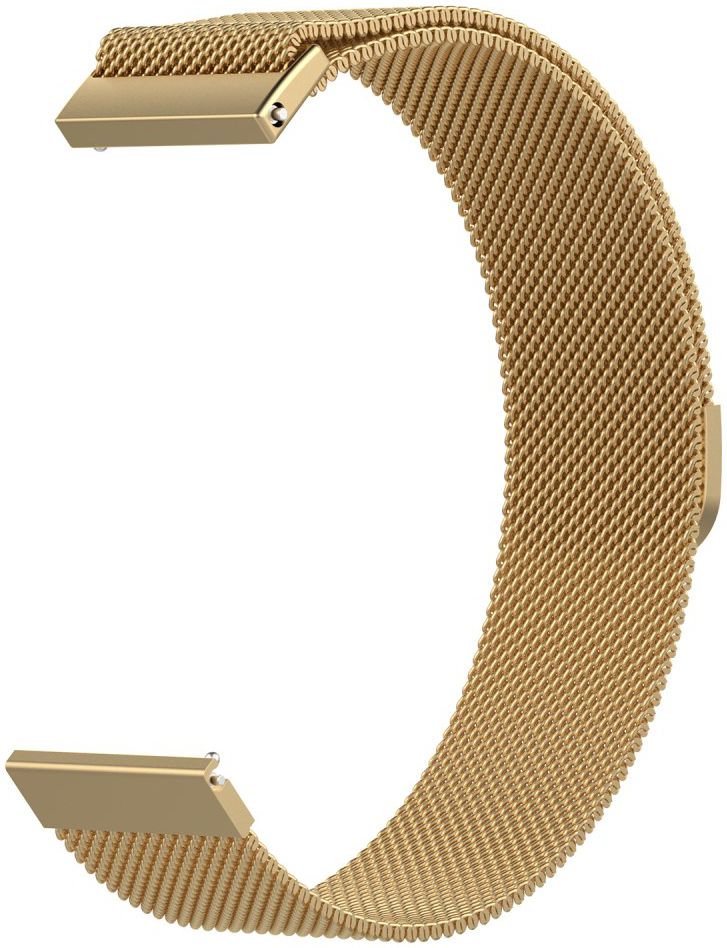Universeel Smartwatch 22MM Bandje Milanese Roestvrij Staal Goud afbeelding 3