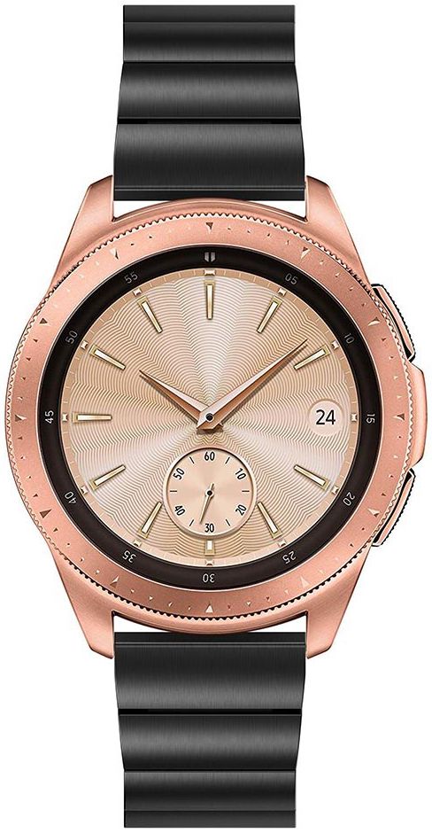 Universeel Smartwatch 20MM Bandje Luxe Schakels Roestvrij Staal Zwart afbeelding 4