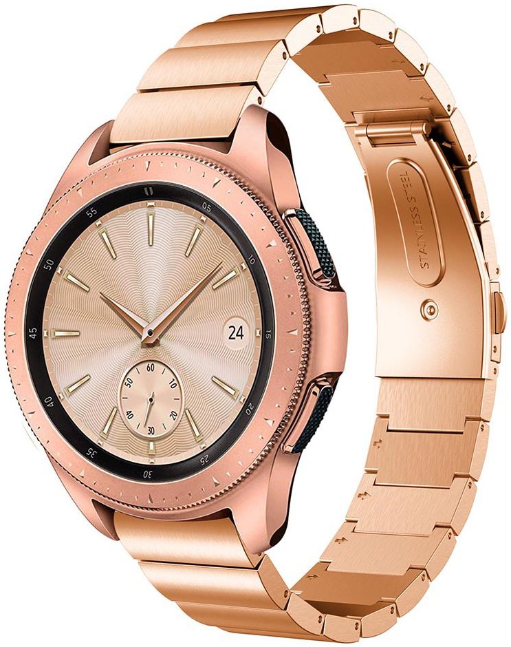 Universeel Smartwatch 20MM Bandje Schakelband Roestvrij Staal Roze afbeelding 1