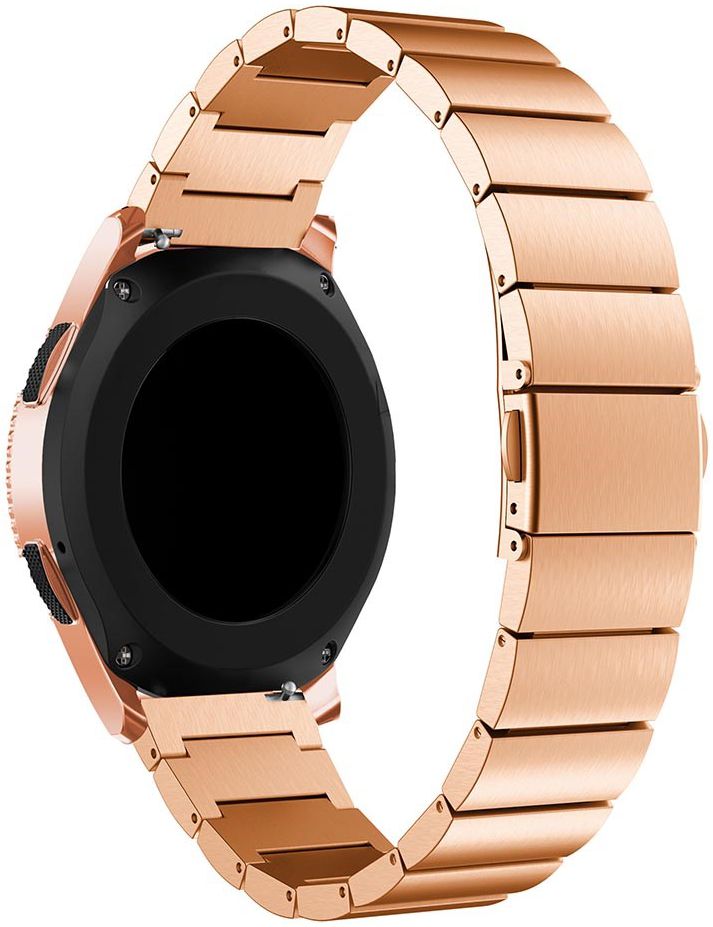 Universeel Smartwatch 20MM Bandje Schakelband Roestvrij Staal Roze afbeelding 2
