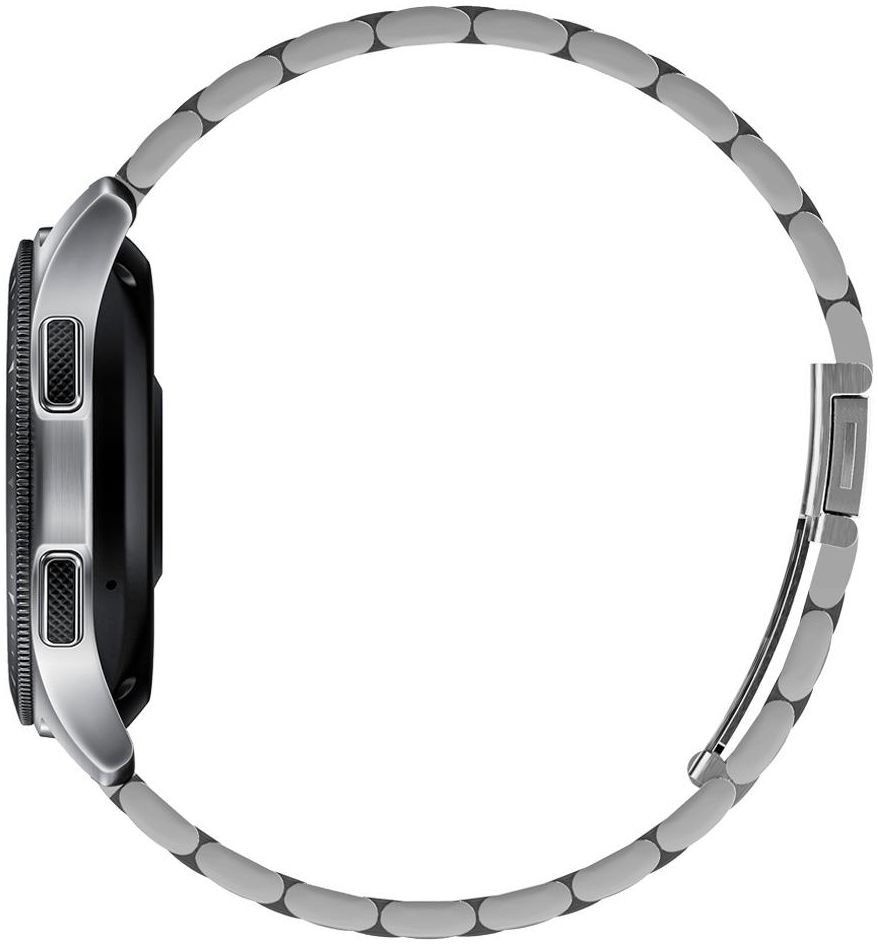 Spigen Modern Fit - Universeel Smartwatch 22MM Bandje - RVS - Zilver afbeelding 3