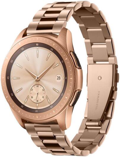 Spigen Modern Fit Universeel Smartwatch 20MM Bandje RVS Roze Goud afbeelding 1