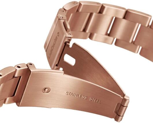 Spigen Modern Fit Universeel Smartwatch 20MM Bandje RVS Roze Goud afbeelding 5