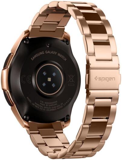 Spigen Modern Fit Universeel Smartwatch 20MM Bandje RVS Roze Goud afbeelding 2