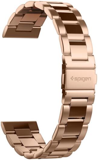 Spigen Modern Fit Universeel Smartwatch 20MM Bandje RVS Roze Goud afbeelding 3