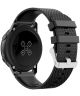 Universeel Smartwatch 20MM Bandje Siliconen met Gesp Sluiting Zwart