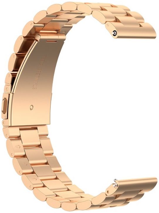 Universeel Smartwatch 20MM Bandje Schakels Roestvrij Staal Roze Goud afbeelding 3