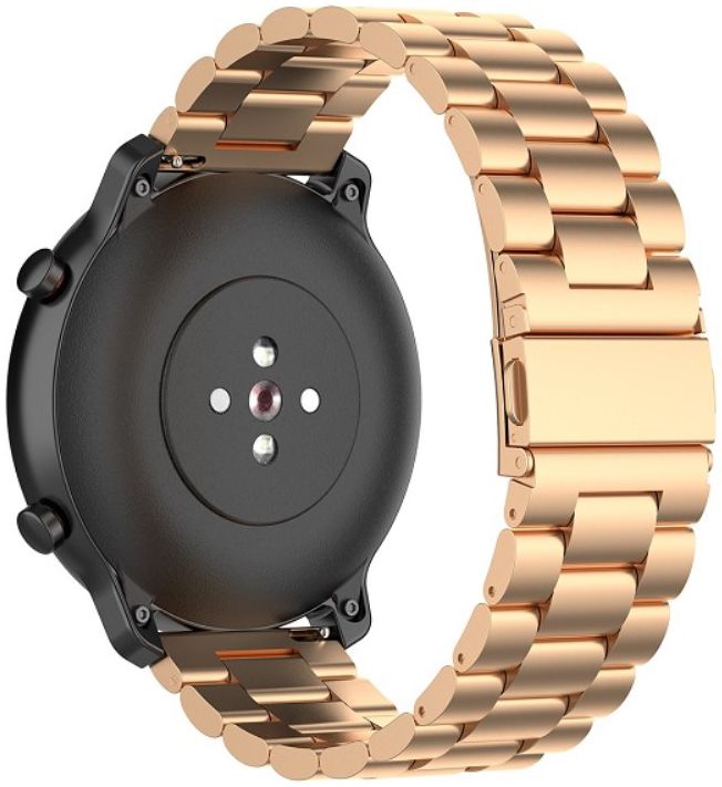 Universeel Smartwatch 20MM Bandje Schakels Roestvrij Staal Roze Goud afbeelding 2