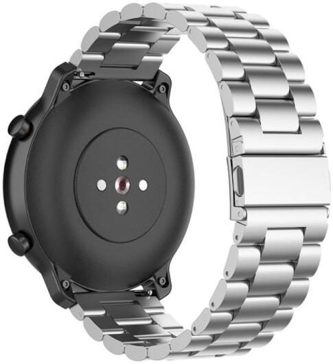 Universeel Smartwatch 20MM Bandje - Schakels Roestvrij Staal - Zilver afbeelding 2