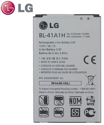 LG BL-41A1H Accu Origineel F60 - 2100mAh Batterijen