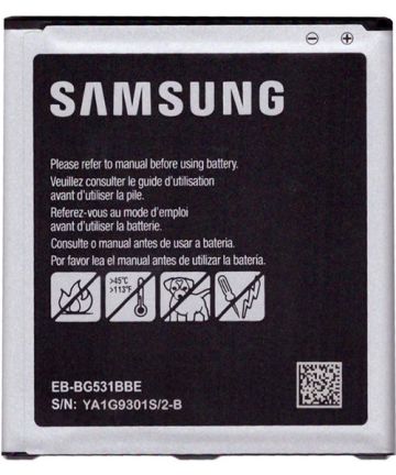 Originele Samsung Galaxy J5 2015/J3 2016 Batterij EB-BG531BBE 2600mAh Batterijen