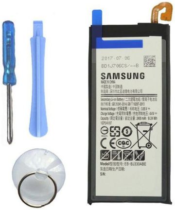 Originele Samsung Galaxy J3 2017 Batterij EB-BJ330ABE 2400mAh Batterijen