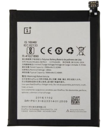Originele OnePlus 3 Batterij BLP613 3000mAh Batterijen