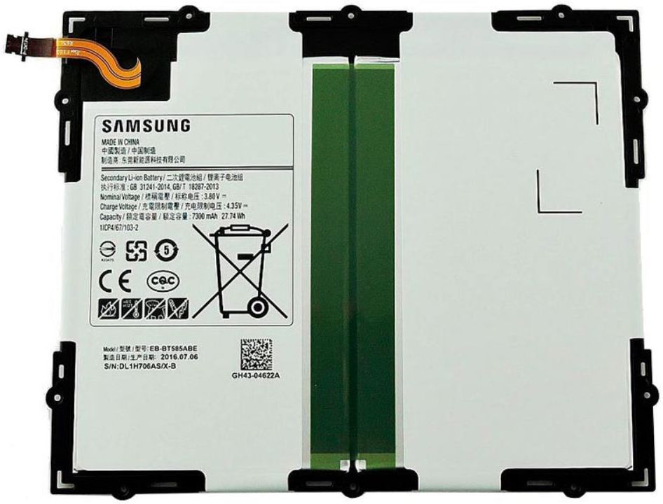 Kloppen Trechter webspin Phalanx Originele Samsung Galaxy Tab A 10.1 (2016) Batterij EB-BT580 7300mAh |  GSMpunt.nl