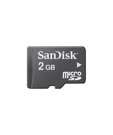 Sandisk MicroSD Geheugenkaart 2GB Zwart Geheugenkaarten