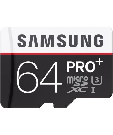 Samsung Pro+ MicroSD 64GB Class 10 UHS-1 U3 Geheugenkaarten