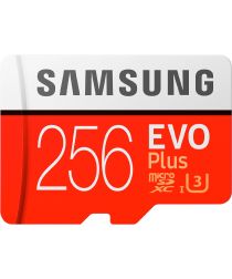 Samsung EVO Plus MicroSDXC Geheugenkaart (2020) met Adapter 256GB Rood