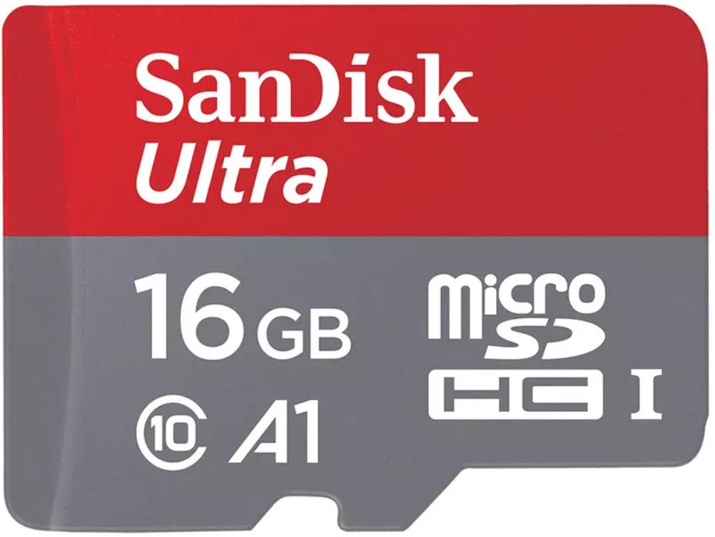 Sandisk Ultra MicroSD kaart 16GB A1 Class 10 afbeelding 1