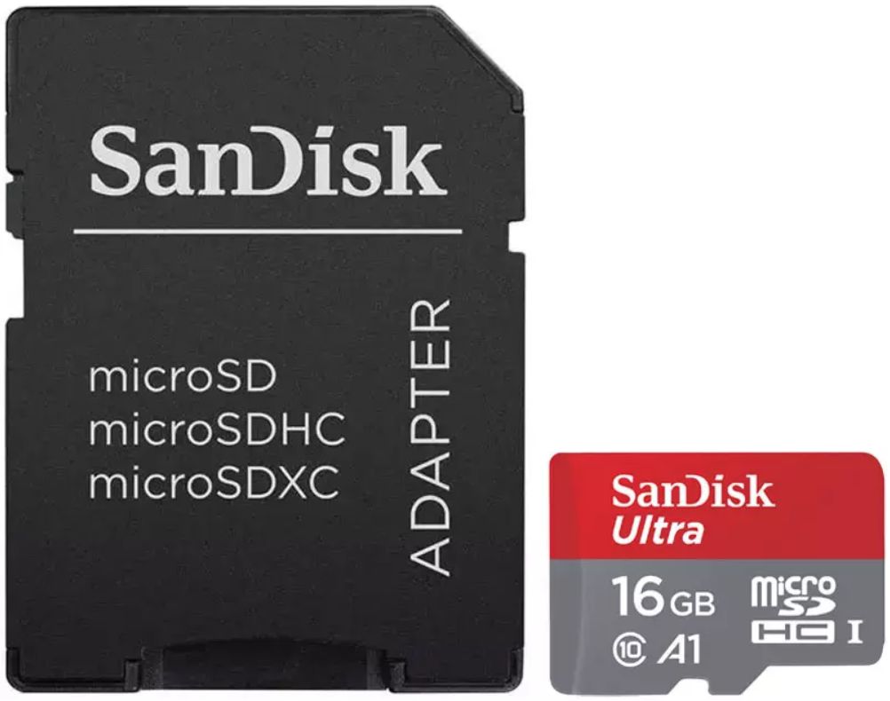 Sandisk Ultra MicroSD kaart 16GB A1 Class 10 afbeelding 2