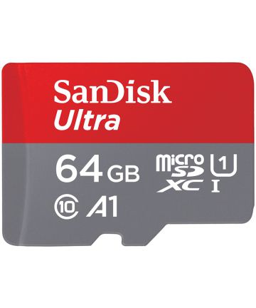 Sandisk Ultra MicroSD kaart 64GB A1 Class 10 Geheugenkaarten