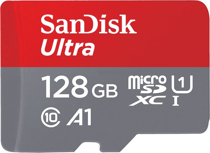 Sandisk Ultra MicroSD kaart 128GB A1 Class 10 afbeelding 1