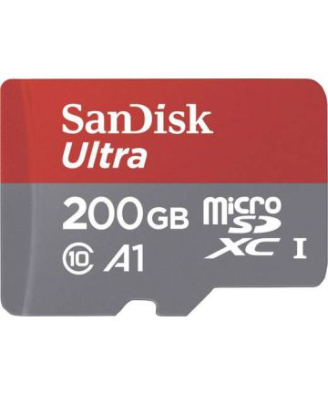 Sandisk Ultra MicroSD kaart 200GB A1 Class 10 Geheugenkaarten