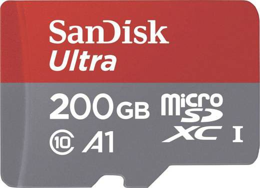 Sandisk Ultra MicroSD kaart 200GB A1 Class 10 afbeelding 1