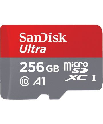 Sandisk Ultra MicroSD kaart 256GB A1 Class 10 Geheugenkaarten