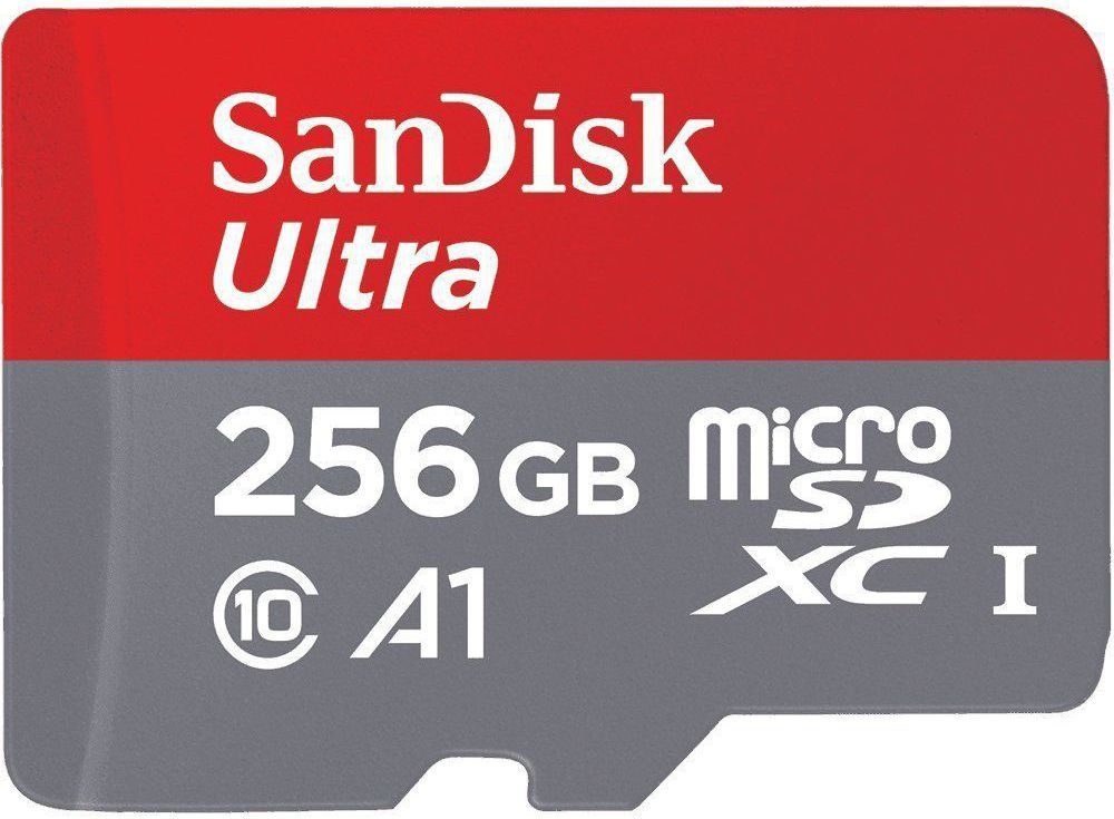 Sandisk Ultra MicroSD kaart 256GB A1 Class 10 afbeelding 1