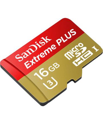Sandisk Extreme Plus 16GB MicroSD kaart Geheugenkaarten