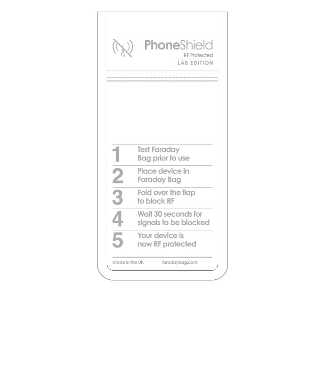 Disklabs Faraday Bag Phone Shield 2 (PS2) Met Window afbeelding 6