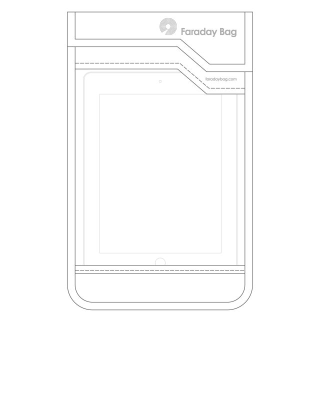 Disklabs Faraday Bag Tablet Shield 2 (TS2) Met Window afbeelding 4