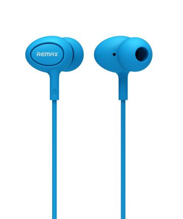 Remax In Ear Oortjes Smartphone Headset Blauw Headsets