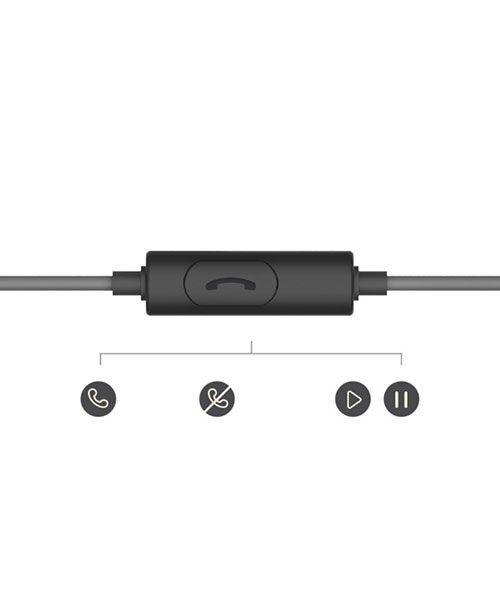 Rock Mula In-Ear Oortjes Telefoon / Smartphone Headset Zwart afbeelding 3