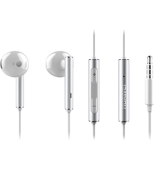 Huawei AM116 Hi-Fi Stereo Oordopjes Telefoon Headset Zilver Metal afbeelding 1