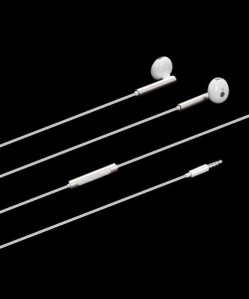 Huawei AM116 Hi-Fi Stereo Oordopjes Telefoon Headset Zilver Metal afbeelding 5