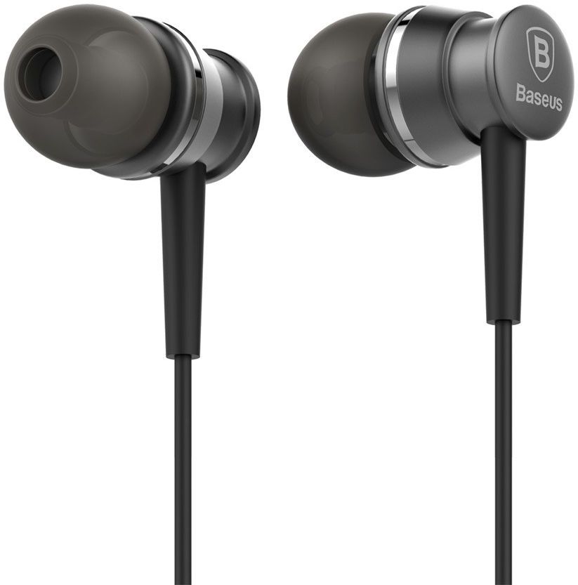 Baseus Lark Universele Bedrade In-Ear Oordopjes 3.5mm Jack Grijs afbeelding 2